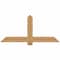 Ekena Millwork Eugene Smooth Timber Gable Bracket, Western Red Cedar, 60"W x 27"H x 1 1/2"D x 5 1/2"F, 11/12 Pitch GBW060X27X0206EUG00SWR - alternate 1